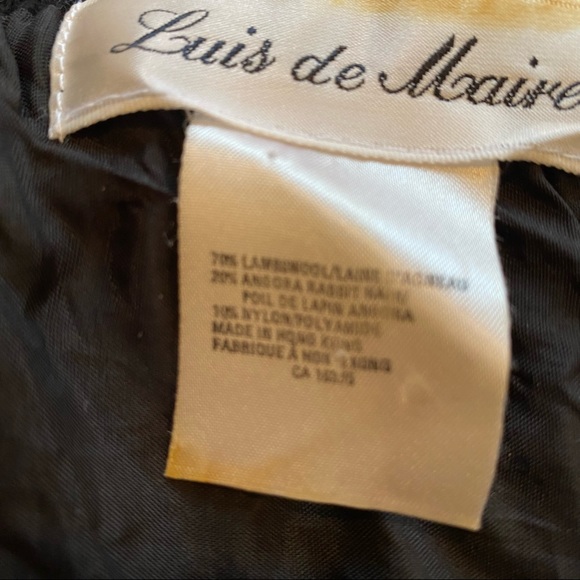 Vtg heavily beaded M/L black with iridescent beads. - Picture 8 of 9